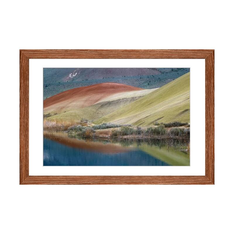 iCanvas "Painted Hills Reflected In Water, John Day Fossil Beds